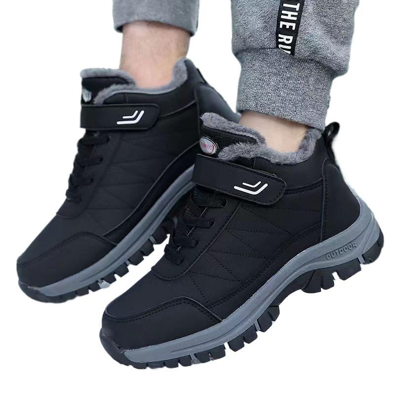 Men Winter Casual Outdoor Sports Waterproof Sneakers Casual Quality velvet shoes Top Snow Boots Warm male Trekking Sneaker Botas