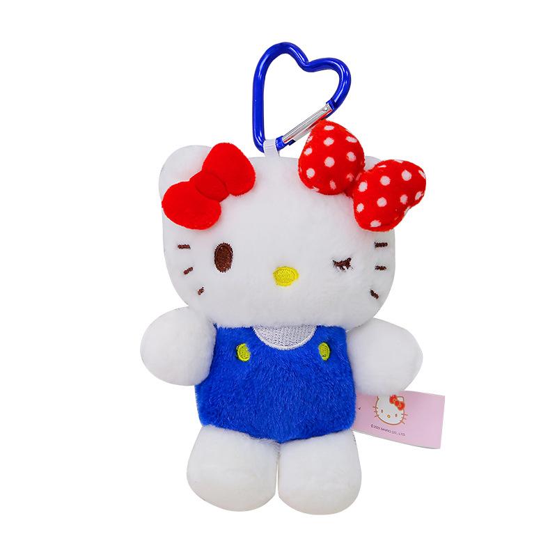 New Arrival Sanrio Lovely Plush Keychain, Fashion KT Cat Backpack Pendant, Soft Cute Stuffed Toy For Daily Decor