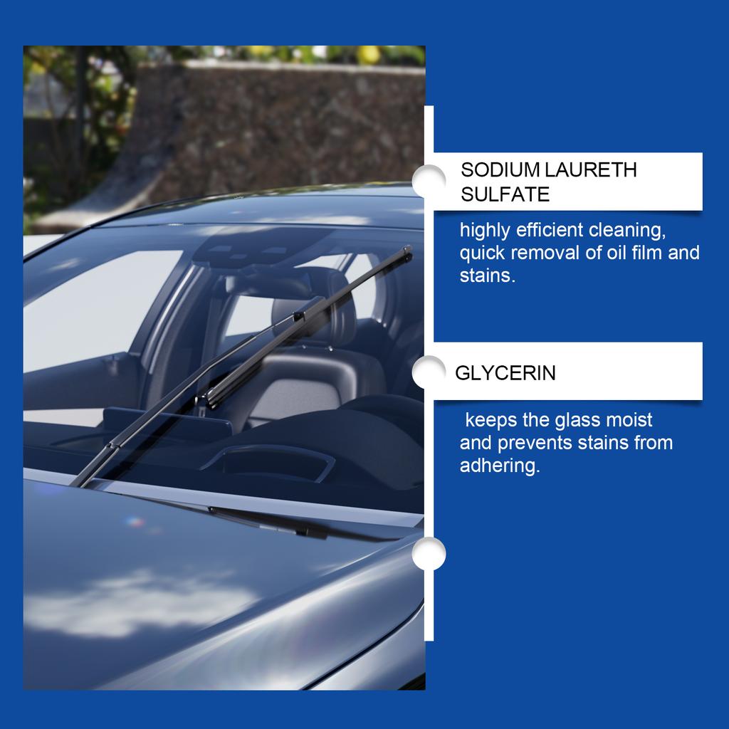Rayhong 250ml Windshield Cleaning Fluid Automotive Glass Anti Drive Water Penetrating Decomposition Stubborn Oil Film Cleaner