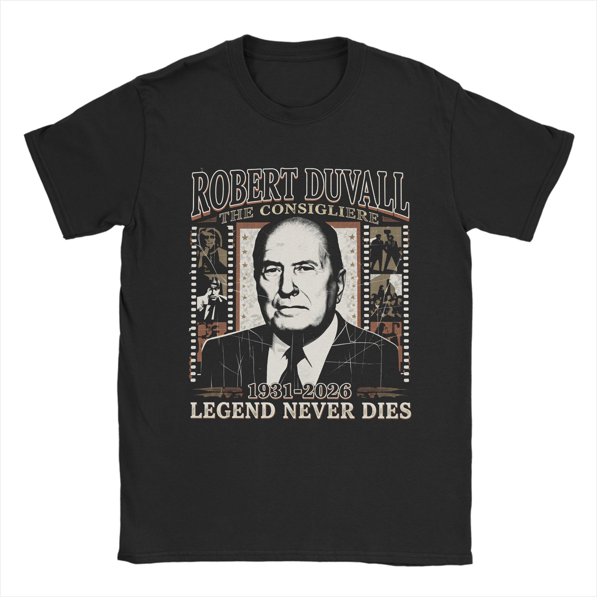 Funny Robert Duvall TShirt for Men Crew Neck  Cotton T Shirt  Short Sleeve Tees New Arrival Clothing S