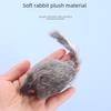Large Rabbit Fur Mouse Simulation Plush Cat Toy with Sound
