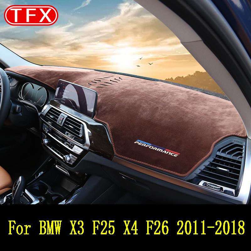

Фланелевой коврик для приборной панели для BMW X3 G01 F25 X4 G02 F26 2011-противоскользящий коврик для приборной панели, солнцезащитный козырек для приборной панели, ковер для интерьера Left Hand Drive LHD