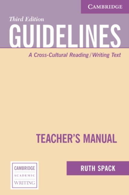 The Guidelines Teacher's Manual : A Cross-Cultural Reading/Writing Text Book