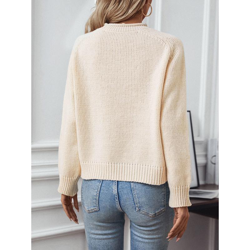 Christmas Tree Pullover Women's Sweaters Autumn Winter Round Neck Loose Holiday Womens Knitted Sweater Elegant Sweater Woman