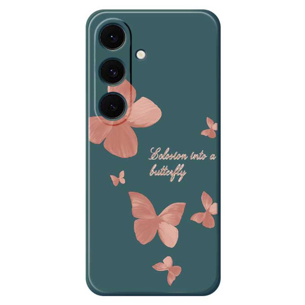 For Samsung Galaxy S25 FE Case Many Butterflies Pattern Printing Straight Edge TPU Phone Back Cover