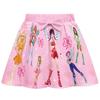 Kids Girls Cartoon Princess KATSEYE Print Short Sleeves T-Shirt Skirt Bag Set
