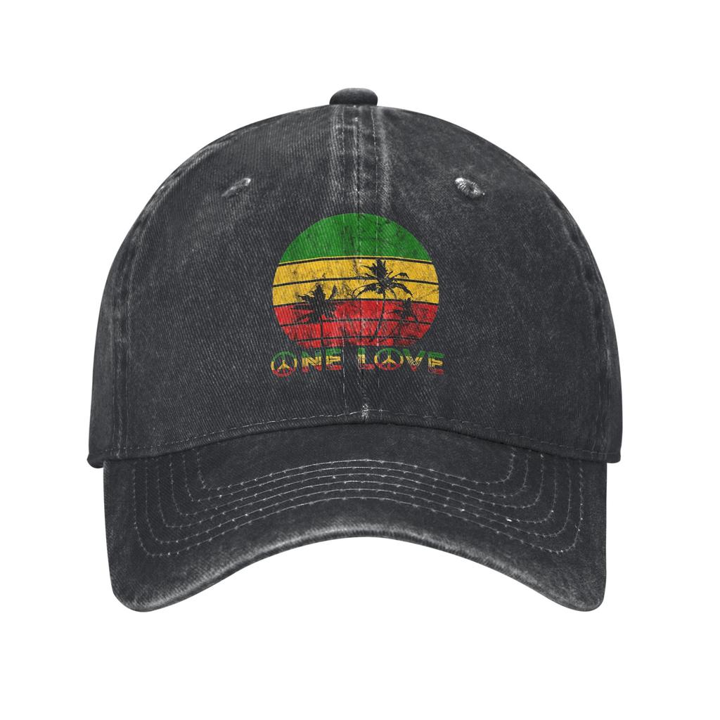 Harajuku Vintage Style Arts Bob Marley One Love Denim Cap Casual Baseball Caps Adjustable Hat Summer Unisex Baseball Hats
