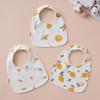 U-Shaped Pure Cotton Bib - Super Soft, Waterproof, Adjustable for Newborns, Ideal for Autumn/Winter
