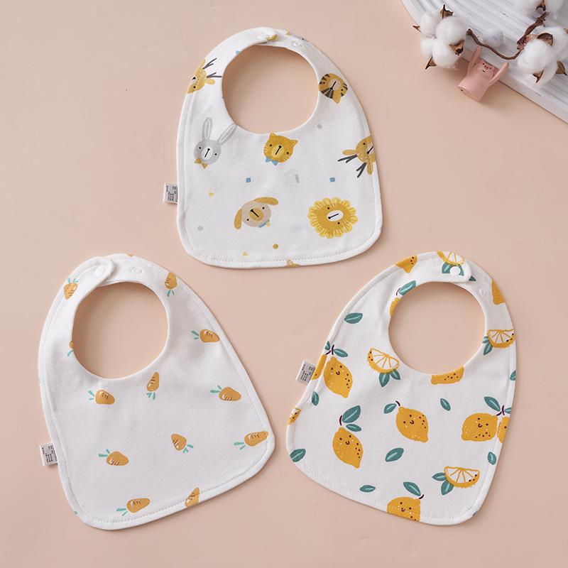 U-Shaped Pure Cotton Bib - Super Soft, Waterproof, Adjustable for Newborns, Ideal for Autumn/Winter