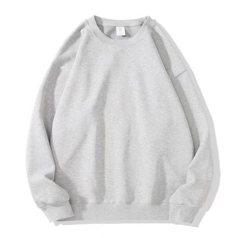 Women's Round Neck Sweatshirt Long Sleeves Autumn and Winter Thick and Loose Casual Top