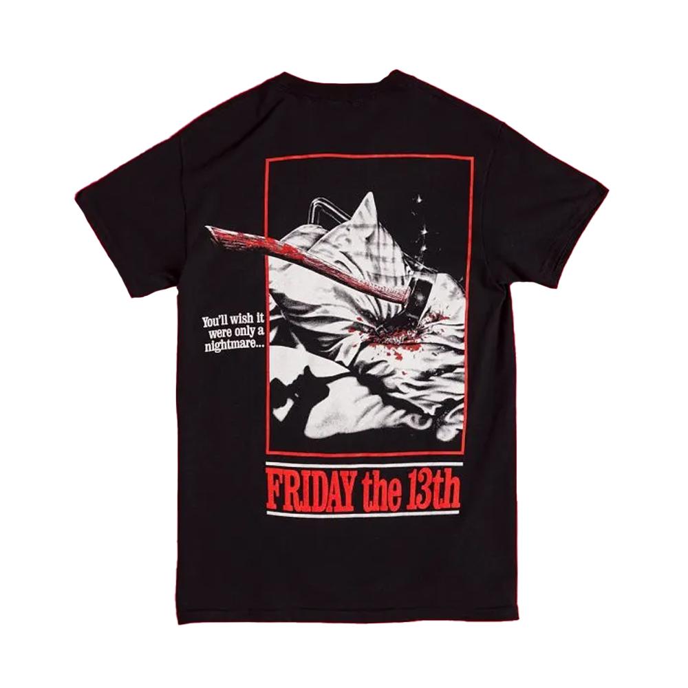 Friday The 13th Unisex Adult Movie Poster Back Print T-Shirt