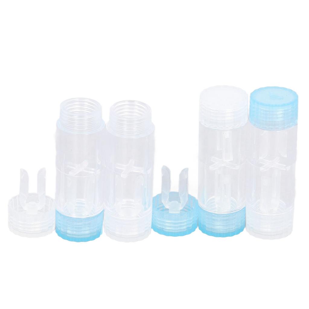 12PCS Contact Lens Case Transparent Portable ABS Contact Lens Box for Teen Travel Outdoor Daily Use