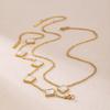 Minimalist Geometric White Shell Pendant Clavicle Chain Bracelet In High-Quality Titanium Steel