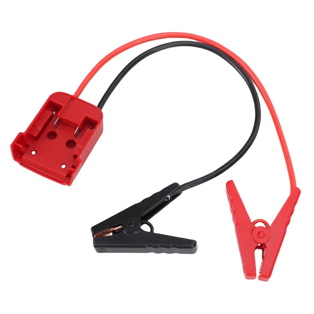Car Battery Jumper Cable with Adapter Automotive Battery Booster Cable Replacement Emergency Jumper Cable Clamps 0.5m