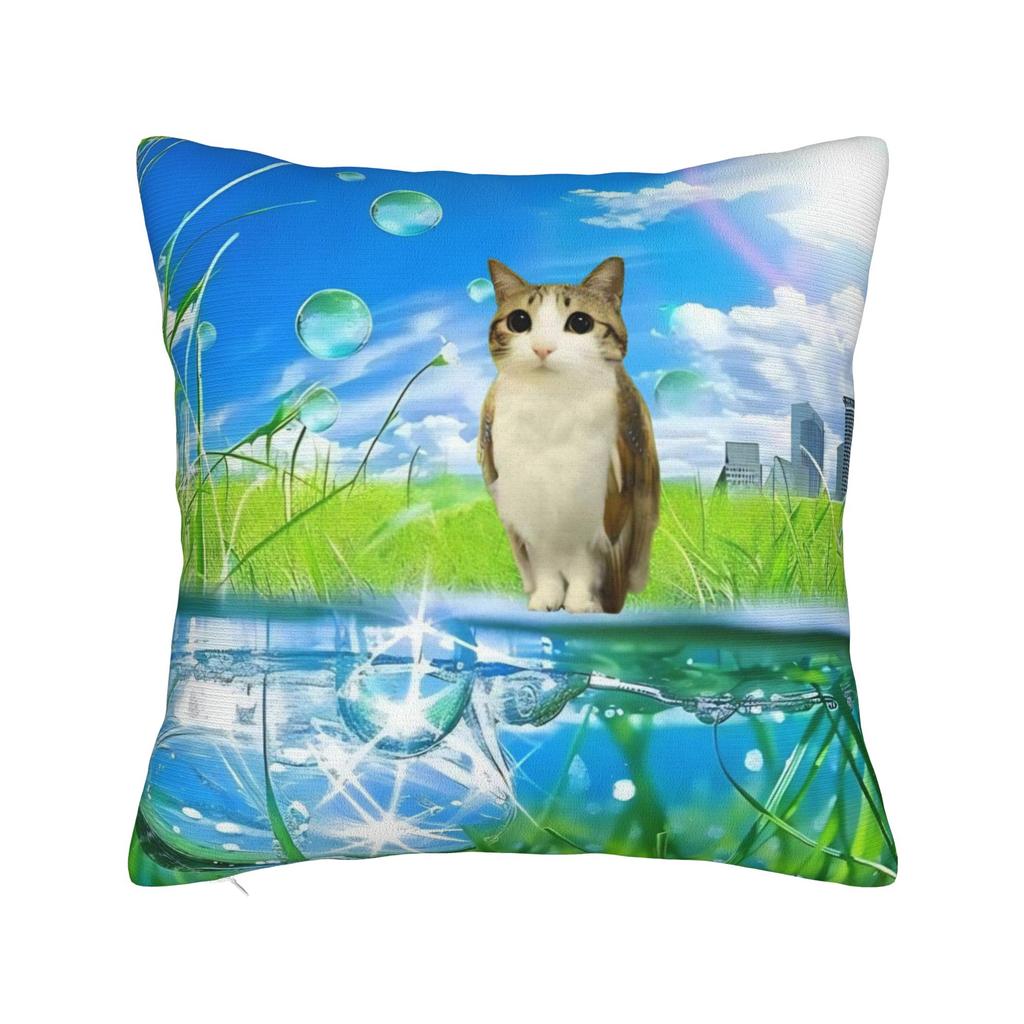 Funny Meowl I Can't Take it Anymore Cat Owl Pillowcase Double-sided Printing Cushion Cover Gift  Throw Pillow Case Cover