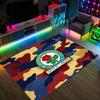Blackburn Rovers Football Design Crystal Velvet Carpet Cozy Non?Slip Printed Rug For Bedroom Living Room Entrance