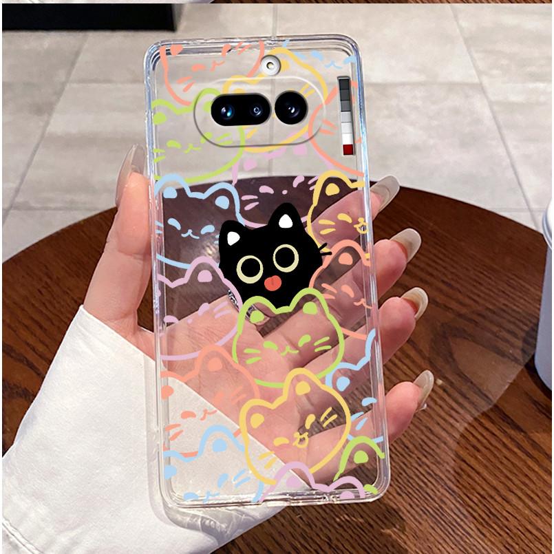 For Nothing Phone 4a 5G Case Clear Luxury Cute Love Rabbit Funny Pattern TPU Soft Silicone Back Cover For Nothing 4A 4 A Casing