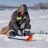 Aluminum Alloy Ice Fishing Gear winter fishing ice fishing spoon Comfortable and non-slip Easy to carry Outdoor ice fishing tool