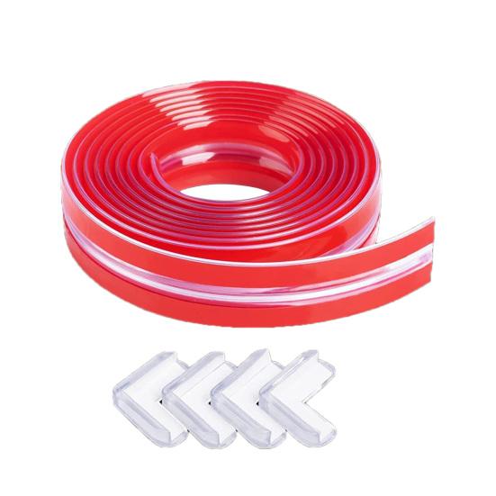 1 Set Bumper Strip Transparent Silicone Furniture Corner Protectors Baby Proofing Edge Safety Bumper for Home