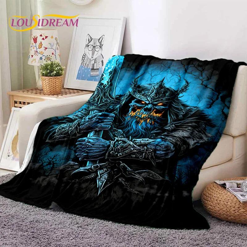 Gothic Horror Monsters Demon Skull Soft Flannel Blanket for Beds Bedroom Sofa Picnic,Throw Blanket for Cover Outdoor Leisure Nap