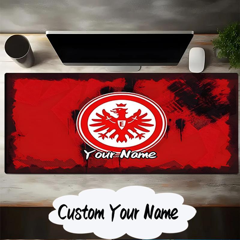 Custom Name Mouse Pad Eagle Crest Frankfurt Emblem Mouse Pad, Gaming Mouse Pad, Keyboard Pad, Desk Decor for Computer Notebook Fan Birthday Gift