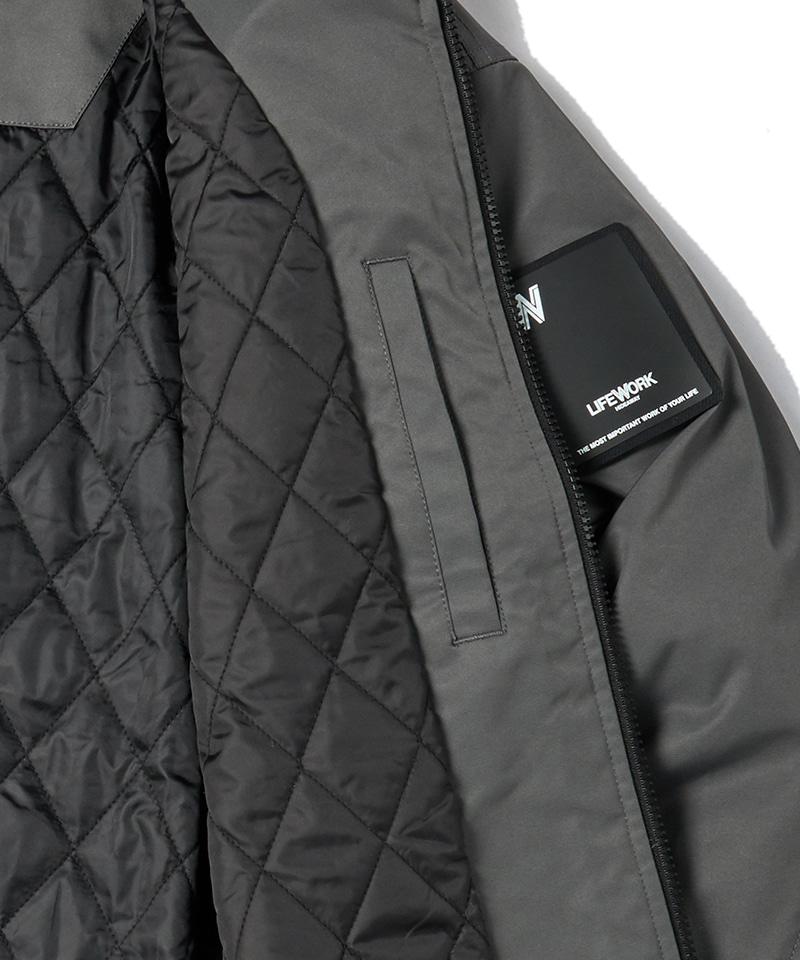 LIFEWORK Tech Placket Multi-Pocket Hooded Jumper