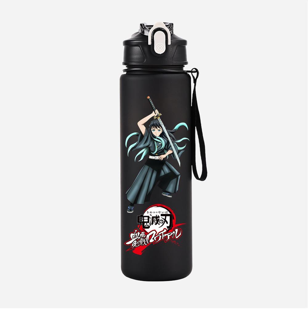 Anime Demon Slayer Printed Large Capacity Water Cup Demon Hunters Outdoor Portable Drinking Bottle for Boy Girl Gift