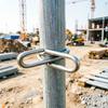 50 Peças de Grampos de Isolador de Poste de Cerca de Fibra de Vidro para Haste Redonda de 3/8 de Polegada Aço Inoxidável Isoladores de Pigtail para Cerca Elétrica Braçadeiras Isoladoras de Poste para Haste Redonda