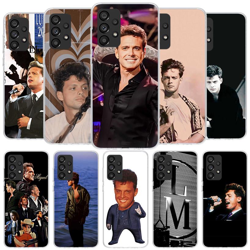 L-Luis M-Miguel Singer Phone Case For Samsung Galaxy A12 A22 A32 A52 A72 A02S Phone Case Note 20 Ultra 10 S10 Plus A51 A71 A50S