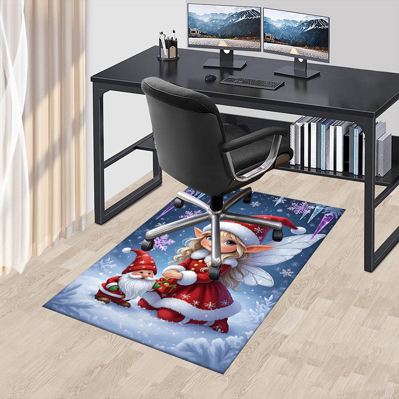 1PC Christmas, Elf Extra Large Non Slip Floor carpet, Office, family, Studio   Large Area Rug Indoor Rugs, Bold Statement Piece