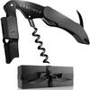 LUSCIOUZ Sommelier Knife Wine Opener, 5-Ring, Double Action (Titanium Black 102)