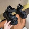 Fashion Comemore Platform Sports Style Sandals for Women White Black 11cm Super High Heels Women's Shoes Casual Thick Bottom Sandales
