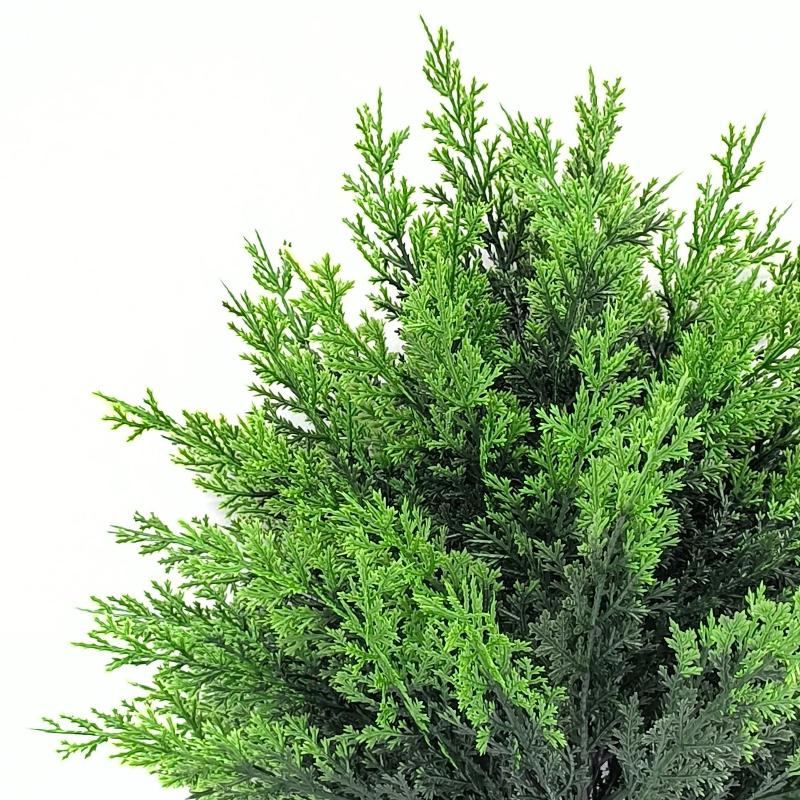 Artificial Cedar Topiary Trees Christmas Decorations Indoor Outdoor Small Fake Realistic Greenery Cedar Pine Tree