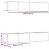 VidaXL Meubles TV muraux 4 pcs vieux bois bois d'ingénierie, banc TV, meuble hifi, centre de divertissement, buffet TV, 3328943