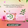 Margo Neem Naturals Soap With Almond Oil & Rose For Clear Radiant Skin (100gm X  5) Pack of 1| Deep Cleansing & Moisturizing Bath Bar
