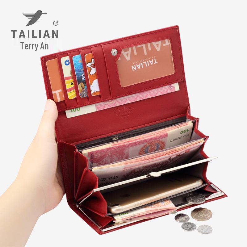 Tailian Women's European and American Style Crocodile Pattern Clutch Wallet