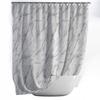 Shower Curtain 180X200Cm Marble Polyester Rings Curtain