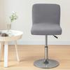 Jacquard Elastic Pub Low-Back Chair Cover Knitted Breathable Bar Stool Slipcover Modern Adjustable Patterned Stretch Stool Cover