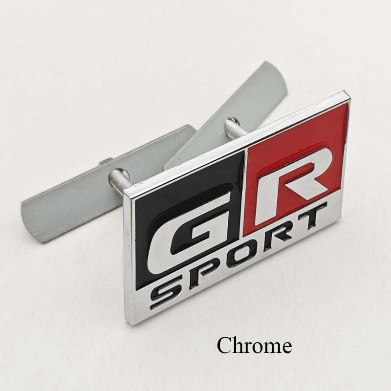 Adesivo Metallico 3D per Auto Logo GR SPORT Distintivo Laterale sul Parafango Emblema Griglia Anteriore Bagagliaio Posteriore Per Toyota Alphard Avensis Prius Crown Yaris