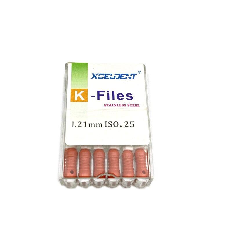 21mm Dental K Files Root Canal Endo Files Dental Hand Files Stainless Steel K Files Dentist Tools