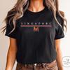 Singapore Shirt, Flag Coat of Arms T-shirt, Unisex