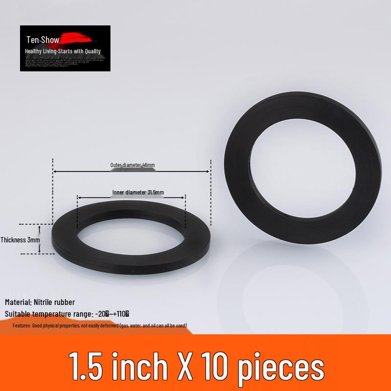 1-Inch Silicone Rubber Washer for Water Pipes and Meters