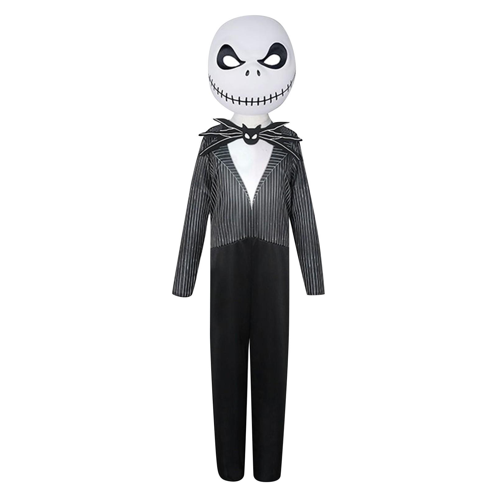 

Christmas Cos Suit Skeleton Halloween Cosplay Stage Costume Party Performance Costume XL чёрный