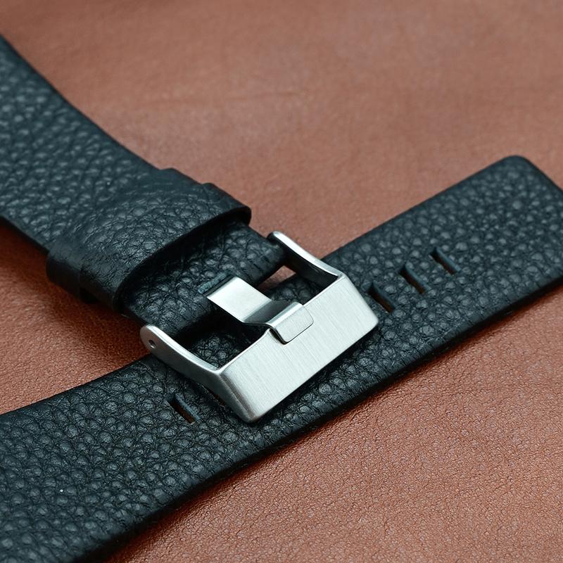 Correa de reloj de cuero genuino de 32*17 mm Para Diesel DZ4246 DZ1273 DZ1216 Correa grande cóncava para hombre resistente al agua y al sudor