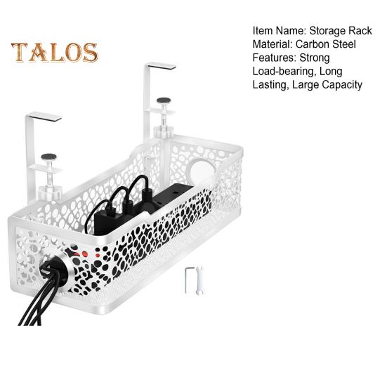 Lagerregal Große Kapazität Starke Tragkraft Einfache Installation Klemmhalterung Kabelmanagement Kabel-Organizer unter dem Schreibtisch