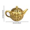 Brass Traditional Chinese Fu Characters Teapot Feng Shui Decoration Sturdy Versatile 6.3x3.9inch