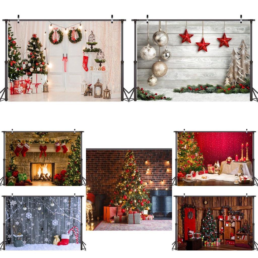 Photo Christmas Photography Props Background Cloth Vinyl Backdrop Xmas Studio