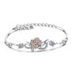 1 .4 Ct D Color Round Cut White Gold Plated 925 Silver Moissanite Tennis Bracelet Woman Girlfriend Gift