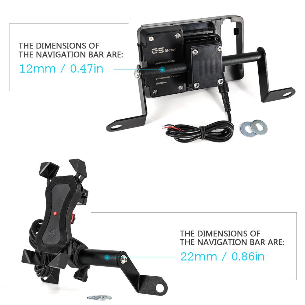 Motorcycle GPS SMART PHONE Windshield Navigation GPS Plate Bracket Adapt Holder For Tiger 900 GT Rally PRO For Tiger900  21