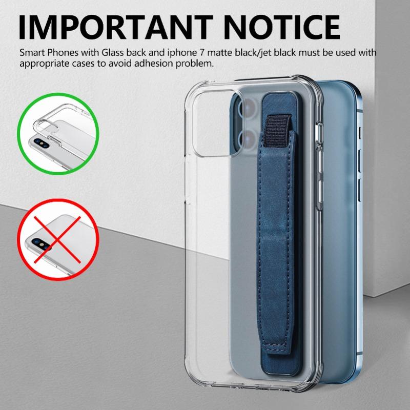 Suitable for Mobile Phone Holder Adhesive Wrist Strap Elastic Telescopic Portable Desktop Holder Simple Solid Color Lazy Holder